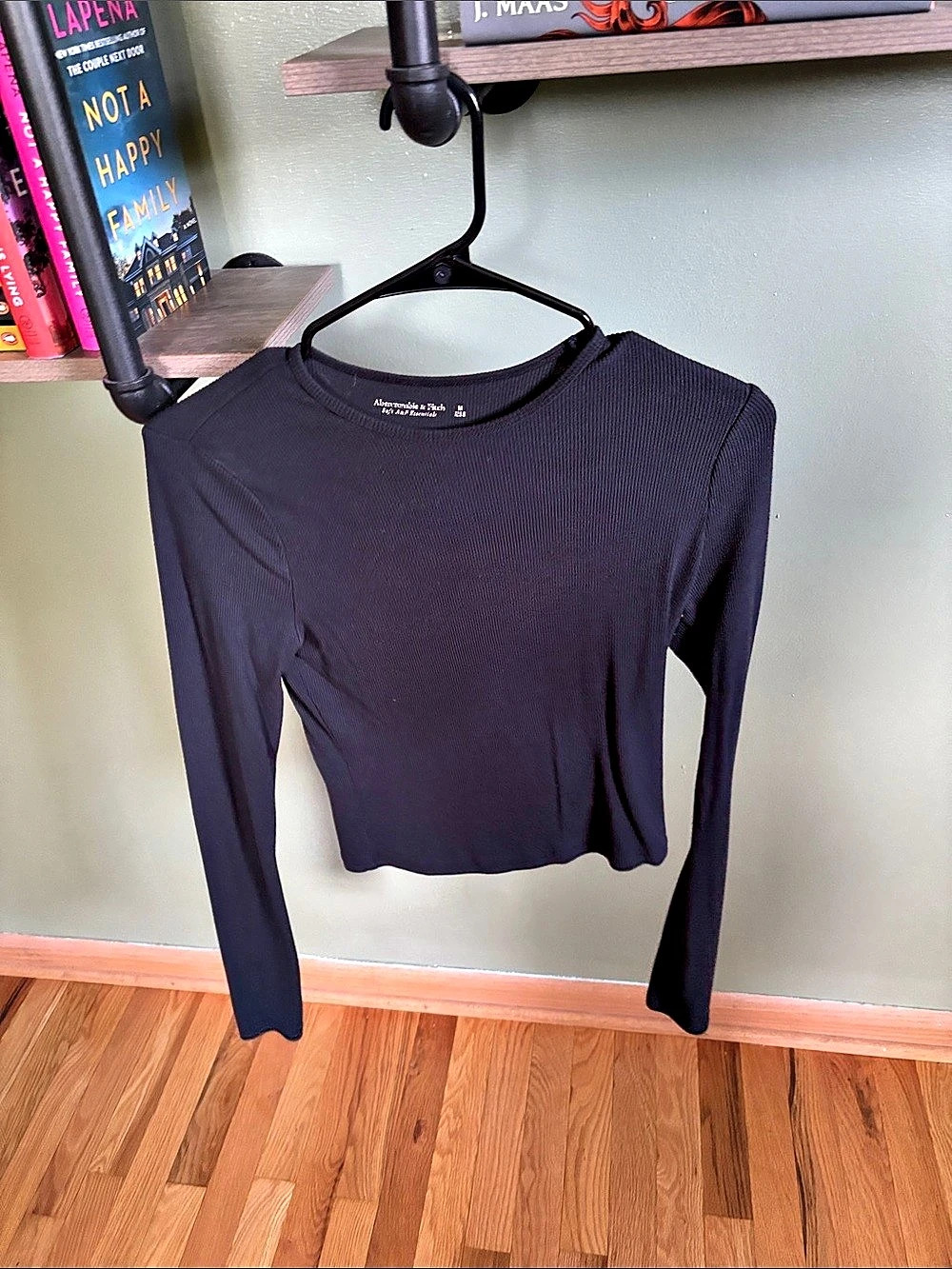 Abercrombie & Fitch Soft Essentials Ribbed Long Sleeve Top